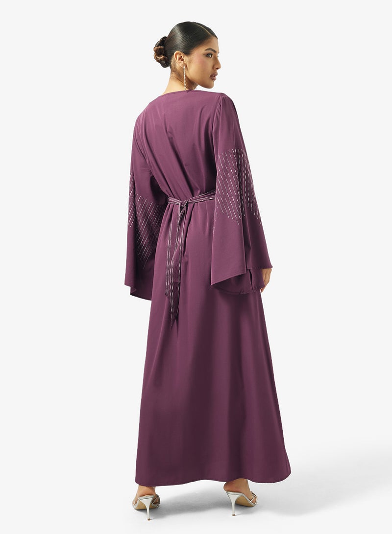 Khizana Embellished Abaya With Sheila - Image 2
